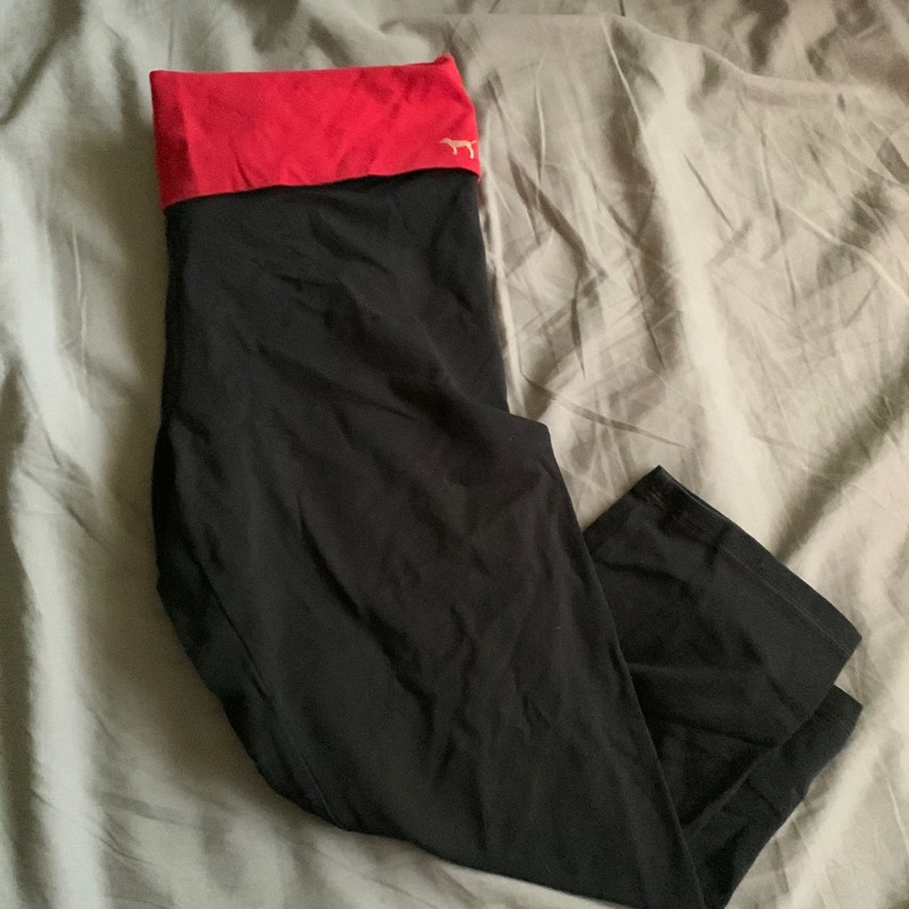 Cropped fold over leggings